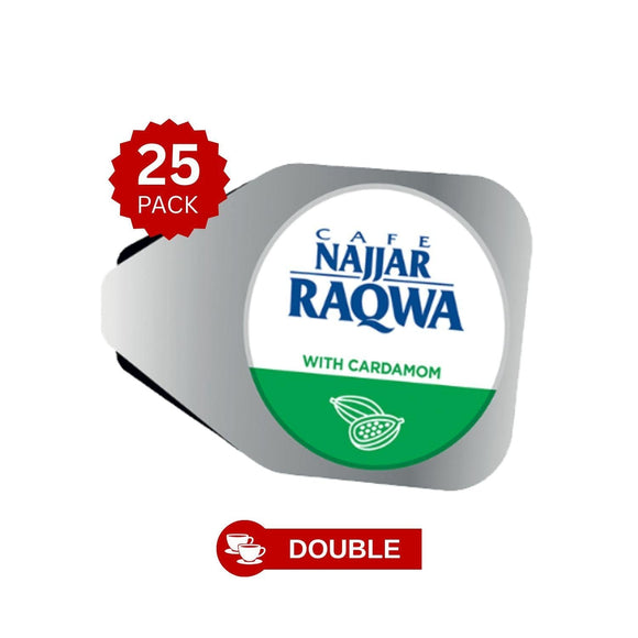Cafe Najjar Raqwa Cardamom Coffee Capsules – Double Cup | Authentic Lebanese Coffee