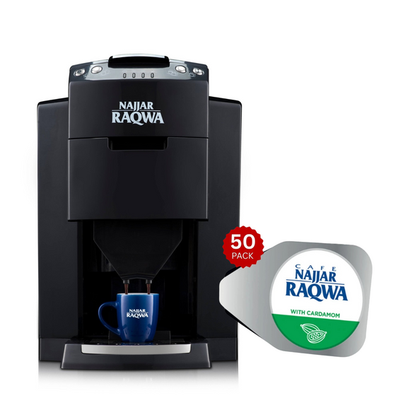 Raqwa Starter Bundle – Machine + 50 Pods